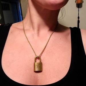 LV lock necklace #323 (no key)